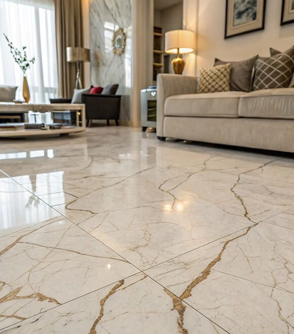 Careful Planning for Large Floor Tiling